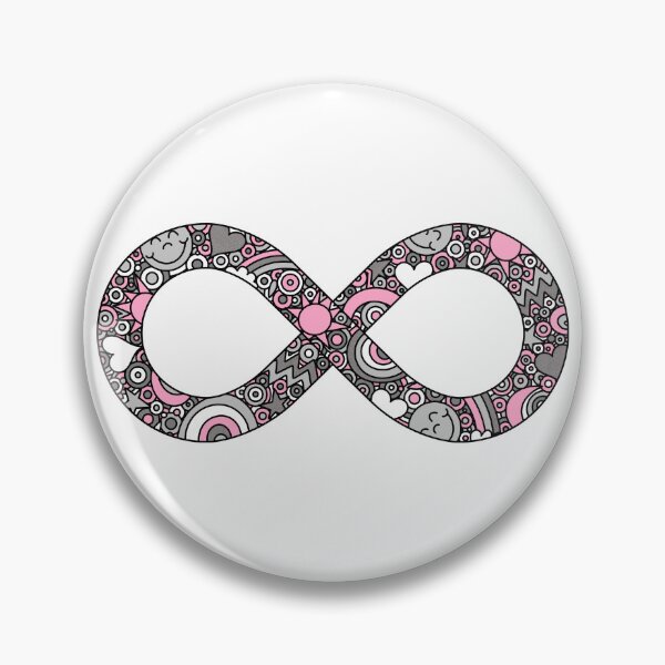 Item preview, Infinity Neurodiverse Doodle Demigirl Pride Flag designed and sold by JoyfulJen.