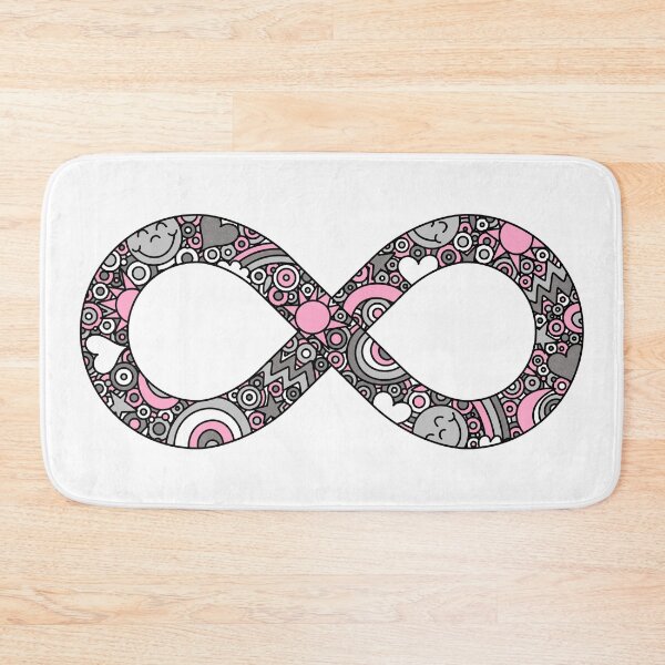 Item preview, Infinity Neurodiverse Doodle Demigirl Pride Flag designed and sold by JoyfulJen.