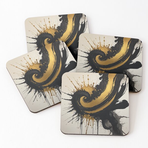 Item preview, Black and gold art designed and sold by shokA Design.