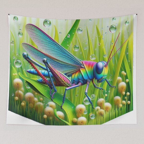 Item preview, Vibrant Grasshopper Fantasy designed and sold by geartes.