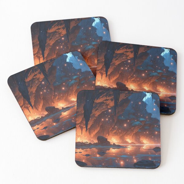 Item preview, Mystic Caverns A Luminous Journey Through Nature’s Heart designed and sold by ArtComixHaven.