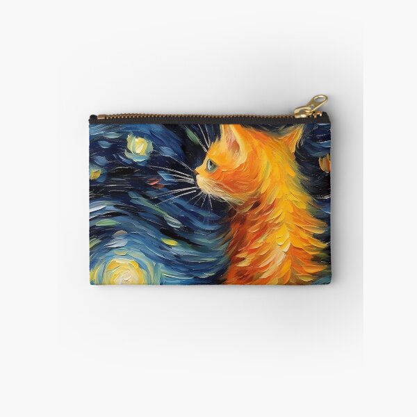 Item preview, Expressive Cat in Starry Night designed and sold by ImageTcraft.
