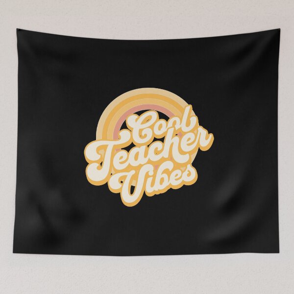 Item preview, Cool Teacher Vibes Retro Design designed and sold by r&o.