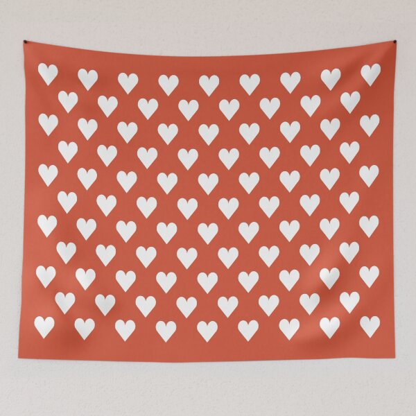 Item preview, Small WHITE and TENNIS COURT CLAY LOVE HEARTS designed and sold by RachelMacht.
