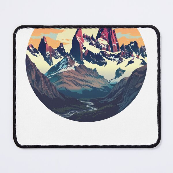 Item preview, Mountain Range in a Circle designed and sold by Wormy-23.