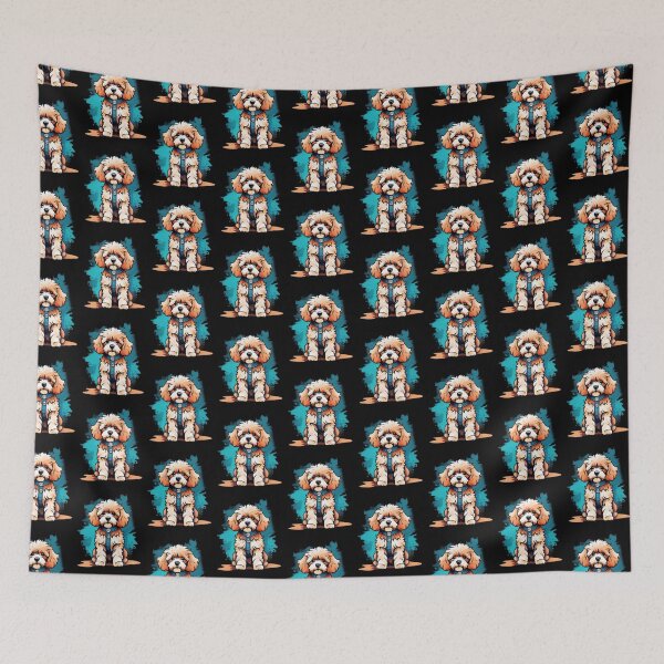Item preview, watercolor cavapoo designed and sold by EuropeanPrints.