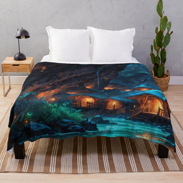 Item preview, Mystical Jungle Hideaway An Illuminated Twilight Refuge designed and sold by ArtComixHaven.