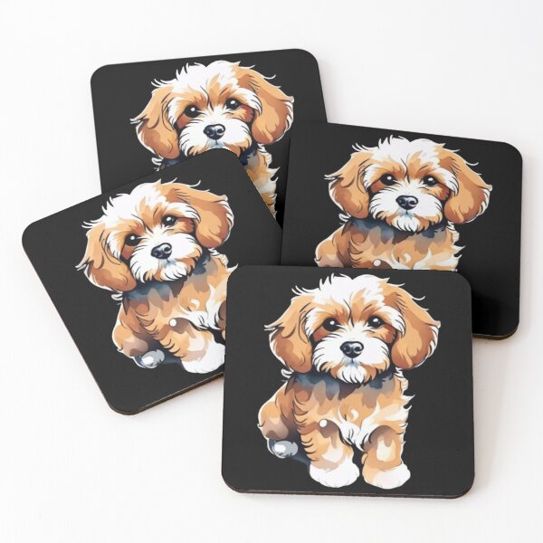 Item preview, watercolor cavapoo designed and sold by EuropeanPrints.
