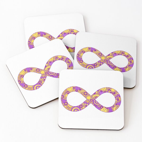 Item preview, Infinity Neurodiverse Doodle Intersex Pride Flag designed and sold by JoyfulJen.