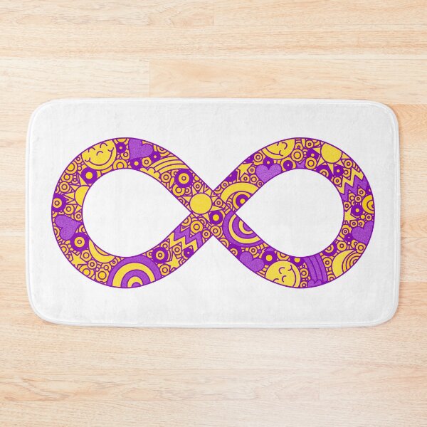 Item preview, Infinity Neurodiverse Doodle Intersex Pride Flag designed and sold by JoyfulJen.
