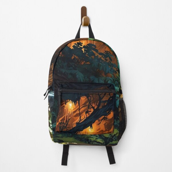 Item preview, Luminous Depths of the Jungle A Serene Morning Oasis designed and sold by ArtComixHaven.