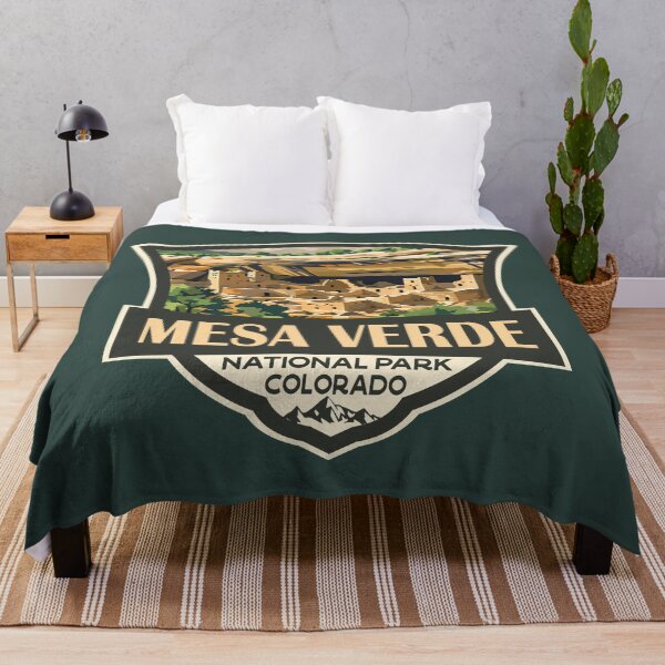 Item preview, Mesa Verde National Park Illustration Retro Badge designed and sold by KrisSidDesigns.