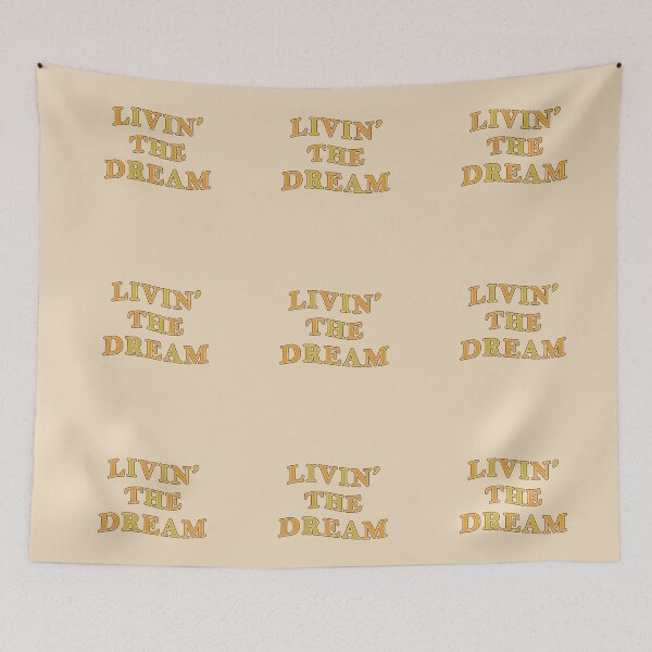 Item preview, Livin' the Dream Trendy Text Design designed and sold by keepsketching.