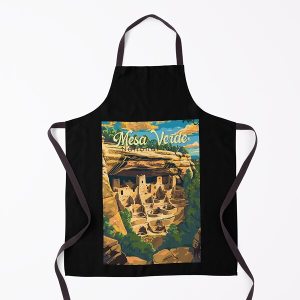 Item preview, Mesa Verde National Park Illustration Travel Art Vintage designed and sold by KrisSidDesigns.