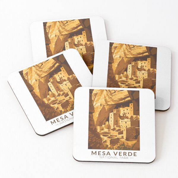 Item preview, Mesa Verde National Park Cliff Palace Travel Art Vintage designed and sold by KrisSidDesigns.