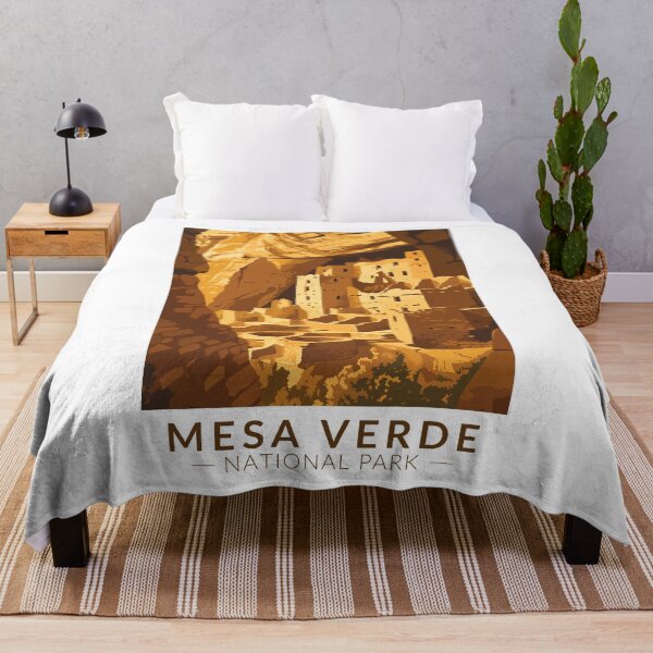 Item preview, Mesa Verde National Park Cliff Palace Travel Art Vintage designed and sold by KrisSidDesigns.