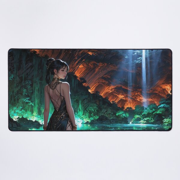 Item preview, Mystical Gaze into the Luminous Heart of the Jungle designed and sold by ArtComixHaven.