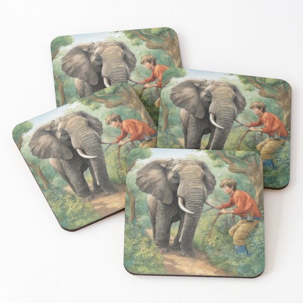 Item preview, A man and Elephant designed and sold by xsctasy.