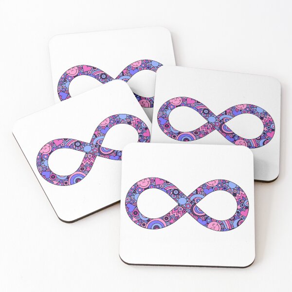 Item preview, Infinity Neurodiverse Doodle Omnisexual Pride Flag designed and sold by JoyfulJen.