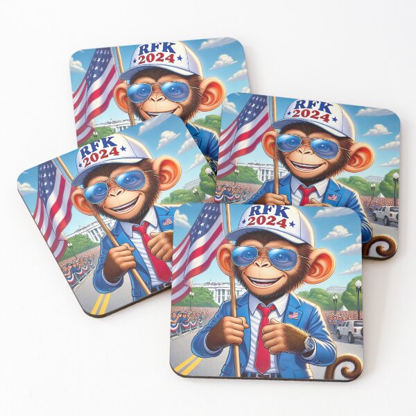 Item preview, RFK 2024 Monkey Patriot - Robert F Kennedy JR Kennedy24 designed and sold by NoCompetition.