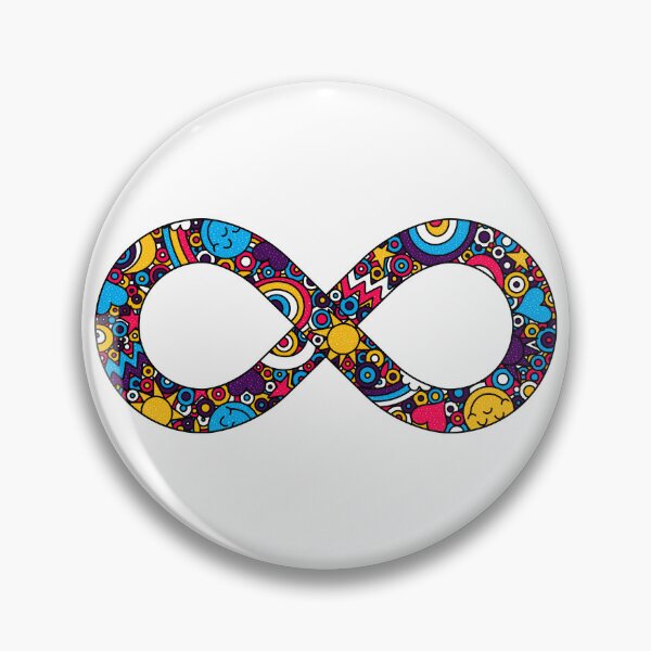 Item preview, Infinity Neurodiverse Doodle Polyamory Pride Flag designed and sold by JoyfulJen.