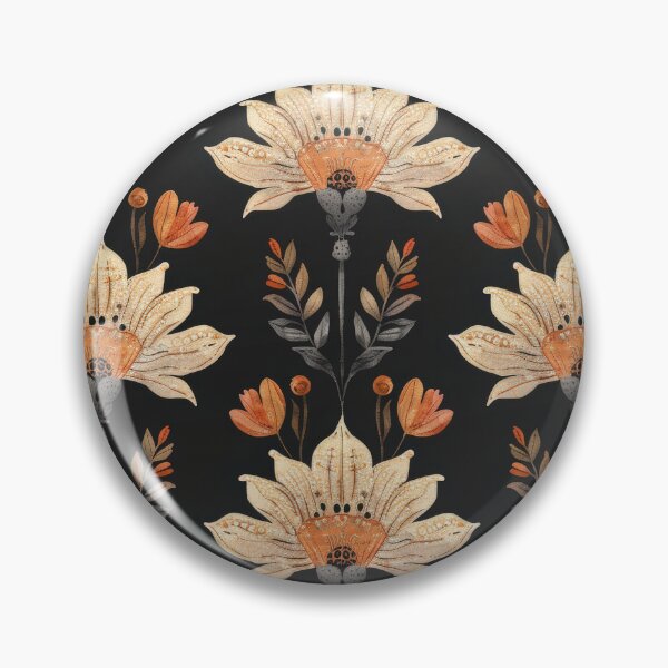 Item preview, Watercolor Floral Pattern With Orange Flowers designed and sold by brandway.