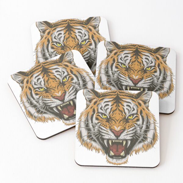 Item preview, Powerful, Tiger, Face, Design, stickers, Tshirt designed and sold by Tycoonn.