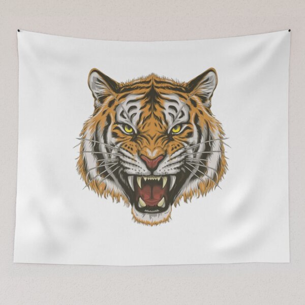 Item preview, Powerful, Tiger, Face, Design, stickers, Tshirt designed and sold by Tycoonn.