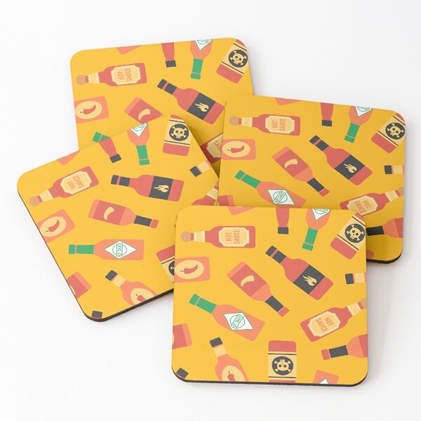 Item preview, Hot Sauce Bottles - Yellow designed and sold by littlearrow.