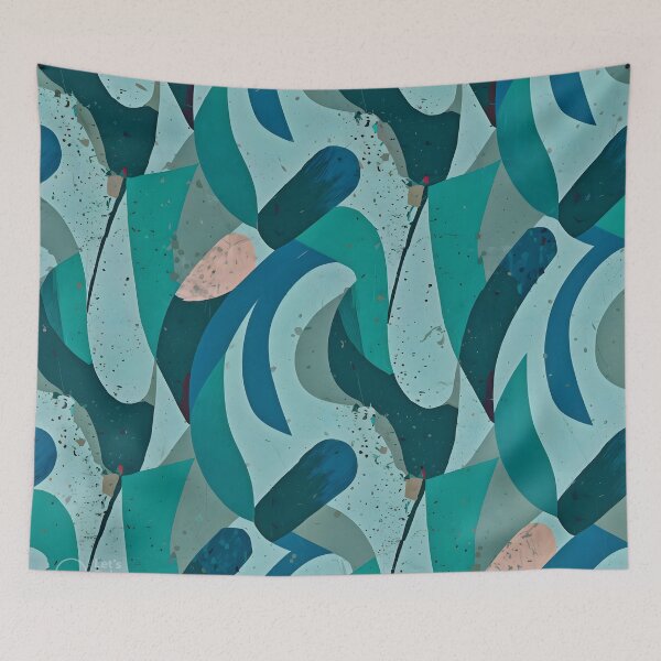Item preview, Sapphire Swirls: Vibrant Ocean-Inspired Design designed and sold by Wishing-Wings.
