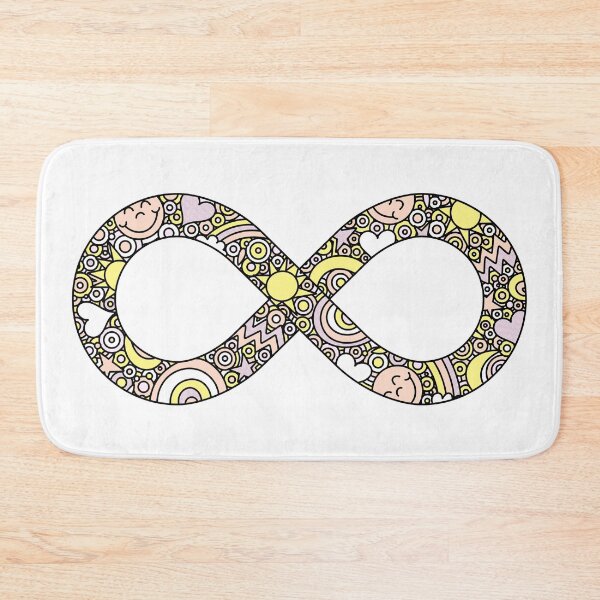 Item preview, Infinity Neurodiverse Doodle Pangender Pride Flag designed and sold by JoyfulJen.
