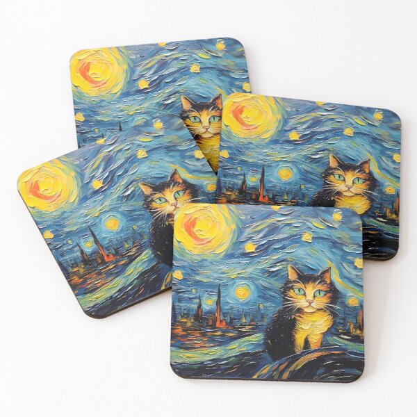 Item preview, Starry Night Cat designed and sold by ImageTcraft.