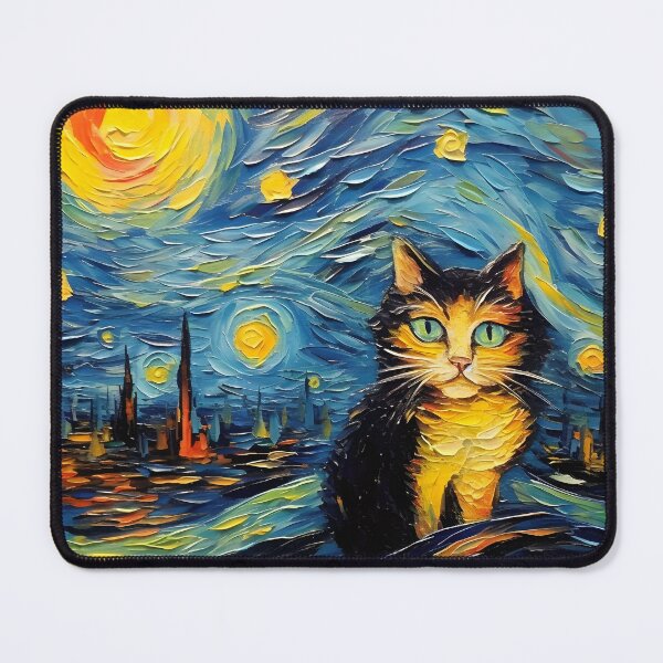 Item preview, Starry Night Cat designed and sold by ImageTcraft.