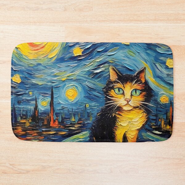 Item preview, Starry Night Cat designed and sold by ImageTcraft.