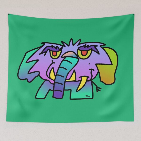 Item preview, Neon Elephant  designed and sold by ALEFANTICA.