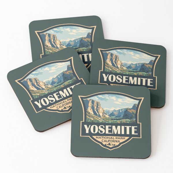 Item preview, Yosemite National Park Illustration Retro Badge designed and sold by KrisSidDesigns.