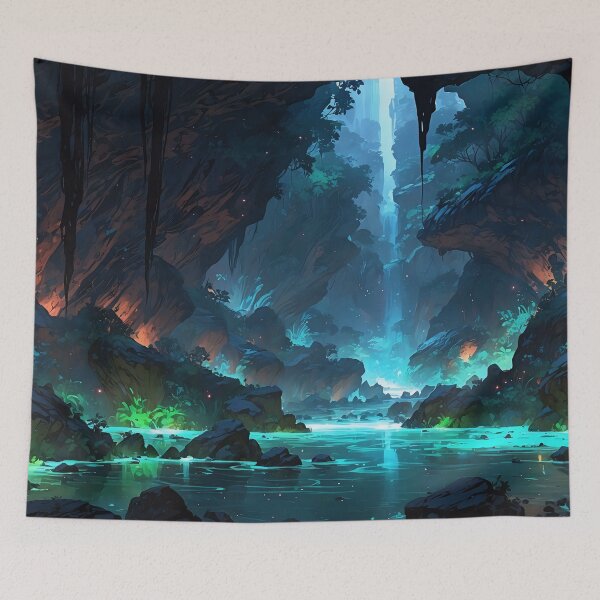 Item preview, Enchanted Wilderness Serene Twilight Falls Over Hidden Grove designed and sold by ArtComixHaven.