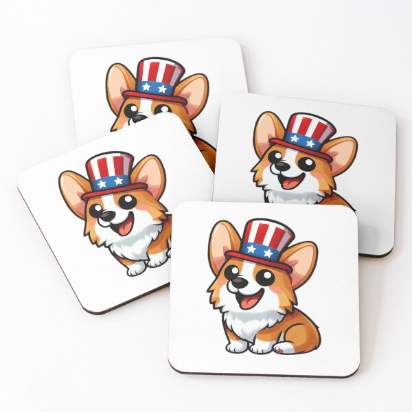 Item preview, Patriotic Corgi Celebrating 4th of July designed and sold by EpicPaws.