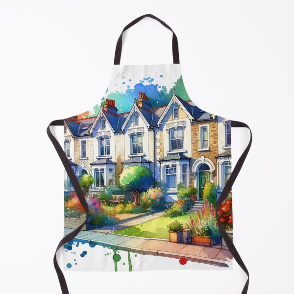 Item preview, Watercolor Charming Houses designed and sold by InsanseCreation.