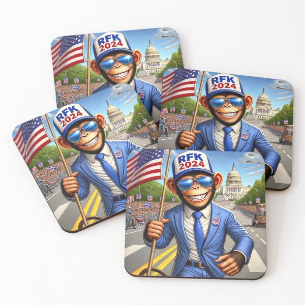 Item preview, RFK 2024 Monkey Patriot - Robert F Kennedy JR Kennedy24 designed and sold by NoCompetition.