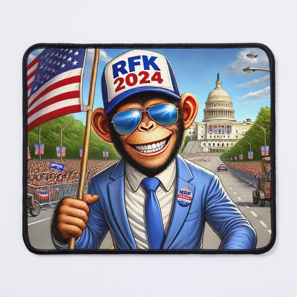 Item preview, RFK 2024 Monkey Patriot - Robert F Kennedy JR Kennedy24 designed and sold by NoCompetition.