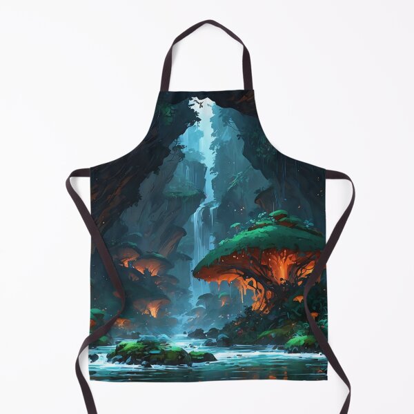 Item preview, Enchanted Forest Sanctuary A Luminous Waterfall Haven designed and sold by ArtComixHaven.