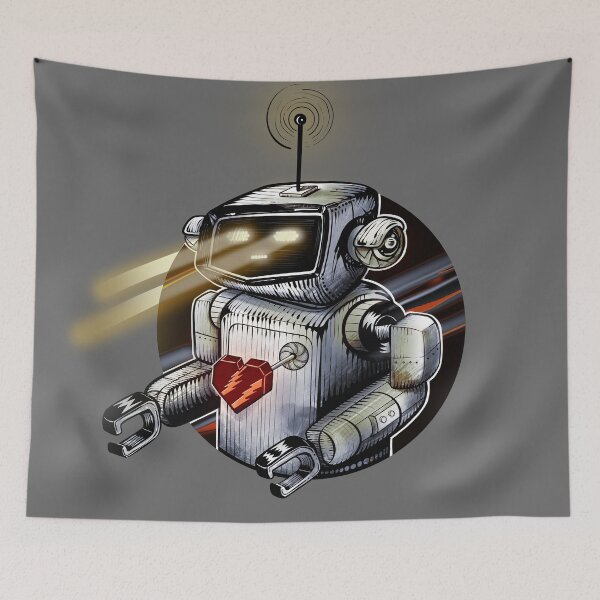 Item preview, Robot heart  - cyber love designed and sold by Rômulo Queiroz.
