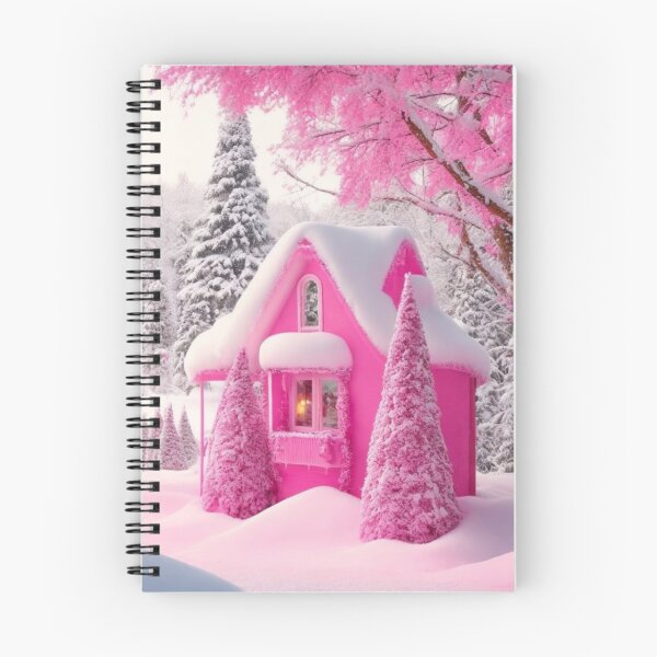 Item preview, Cozy Pink Christmas Cottage | Pink aesthetic designed and sold by PinkGoddessLove.
