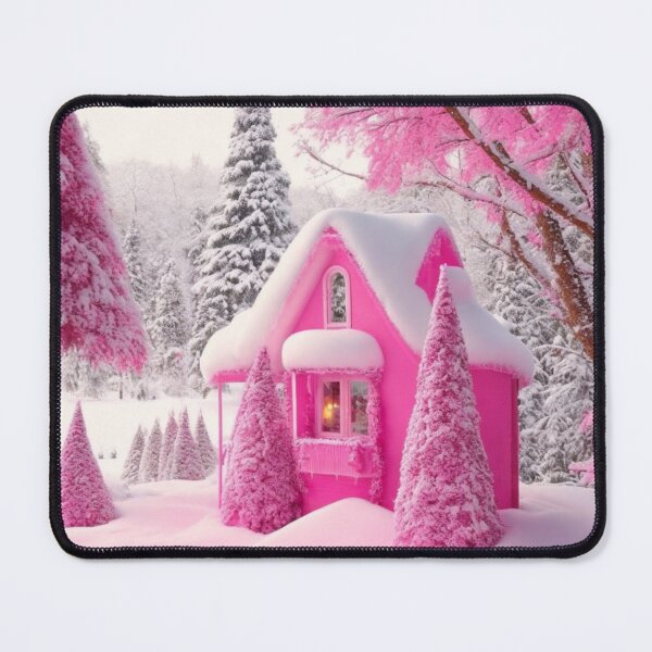Item preview, Cozy Pink Christmas Cottage | Pink aesthetic designed and sold by PinkGoddessLove.