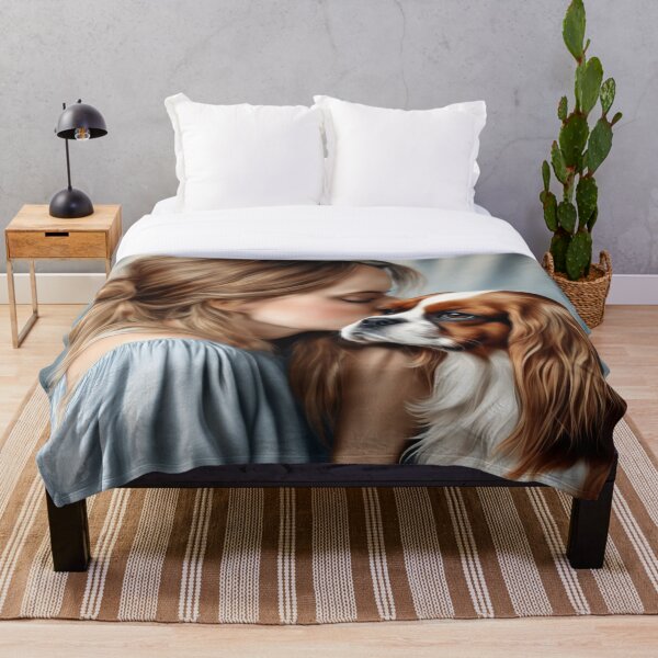 Item preview, Woman and King Charles Spaniel #1 designed and sold by Annabelly321.