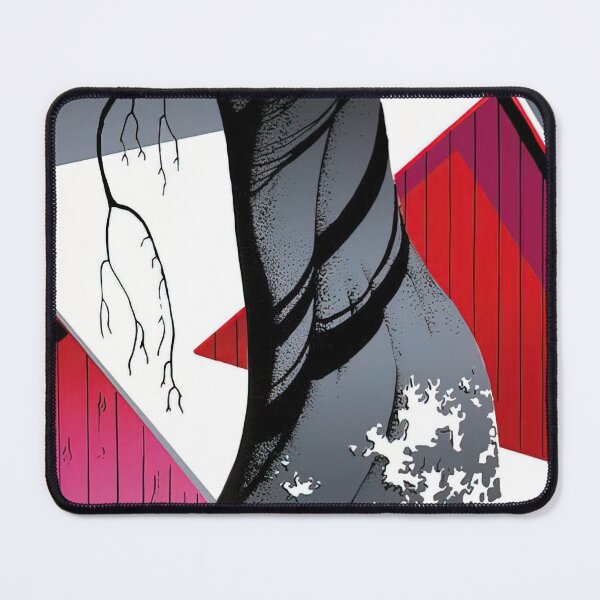 Item preview, Eyvind Earle - Red Barn and Grey Sky designed and sold by qlAinwoRTy.
