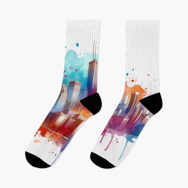 Item preview, Watercolor City Skyline designed and sold by InsanseCreation.