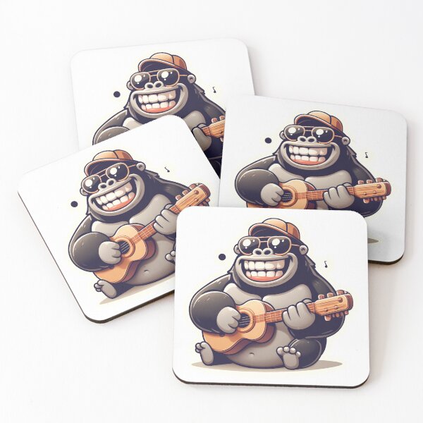 Item preview, Gorilla Guitarist designed and sold by DDDesigns24.