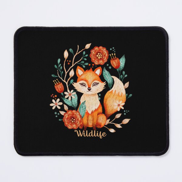 Item preview,  Beautiful fox with flowers designed and sold by AnyMar2023.